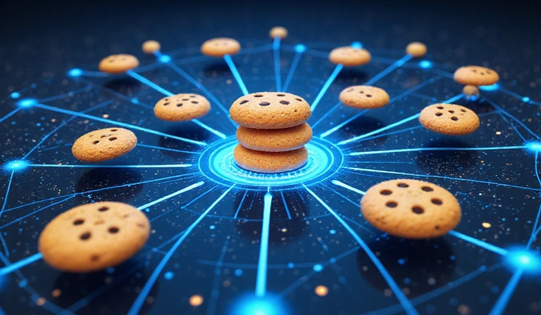 Ilustracja ciasteczek internetowych symbolizujących pliki cookie