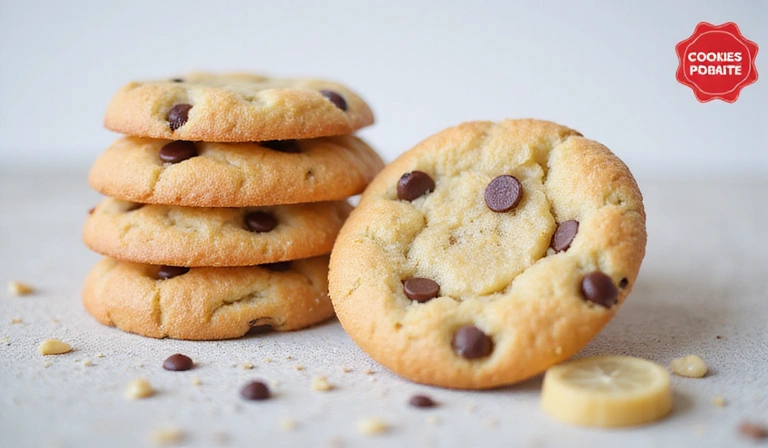 Grafika przedstawiająca ciasteczka z ikoną tarczy i tekstem 'Cookies Policy'